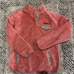 Simply Southern Textured Pink and Gray Sweatshirt